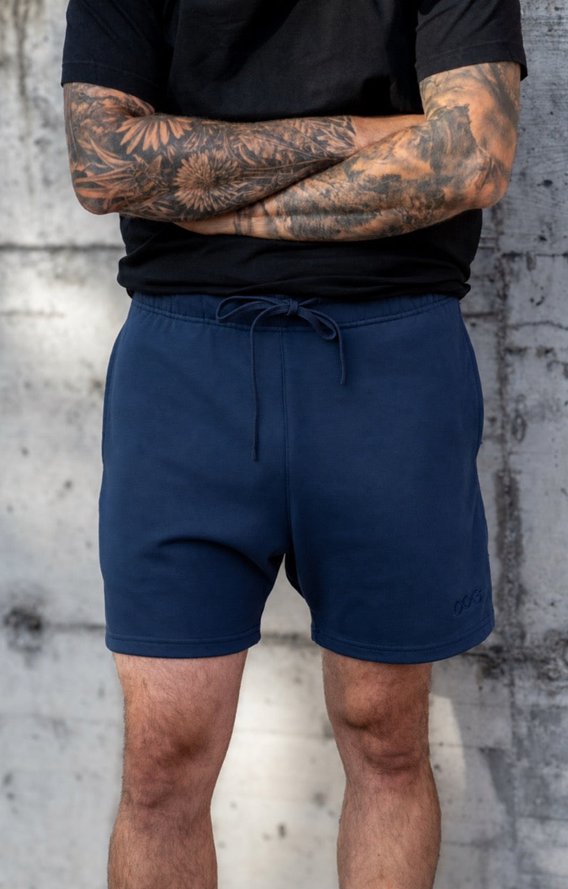 Terry Shorts 5" in Nightblue von AlphaGenetics
