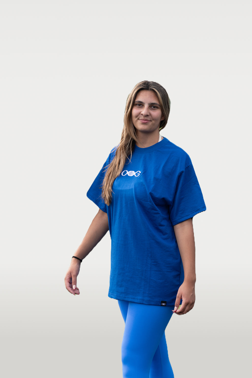 MAKE GAINS NOT FRIENDS - T-Shirt Blau limited edition