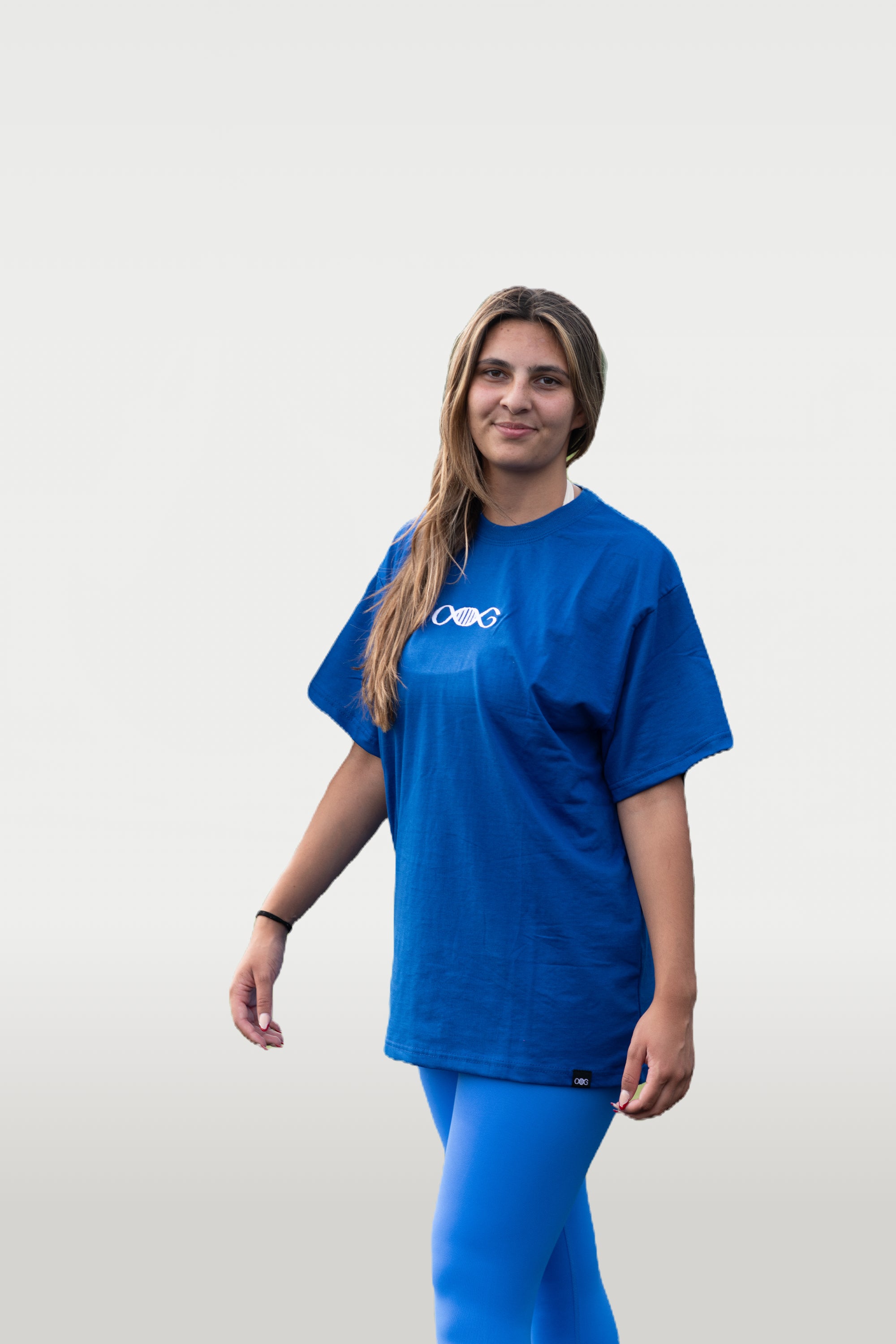 MAKE GAINS NOT FRIENDS - T-Shirt Blau limited edition