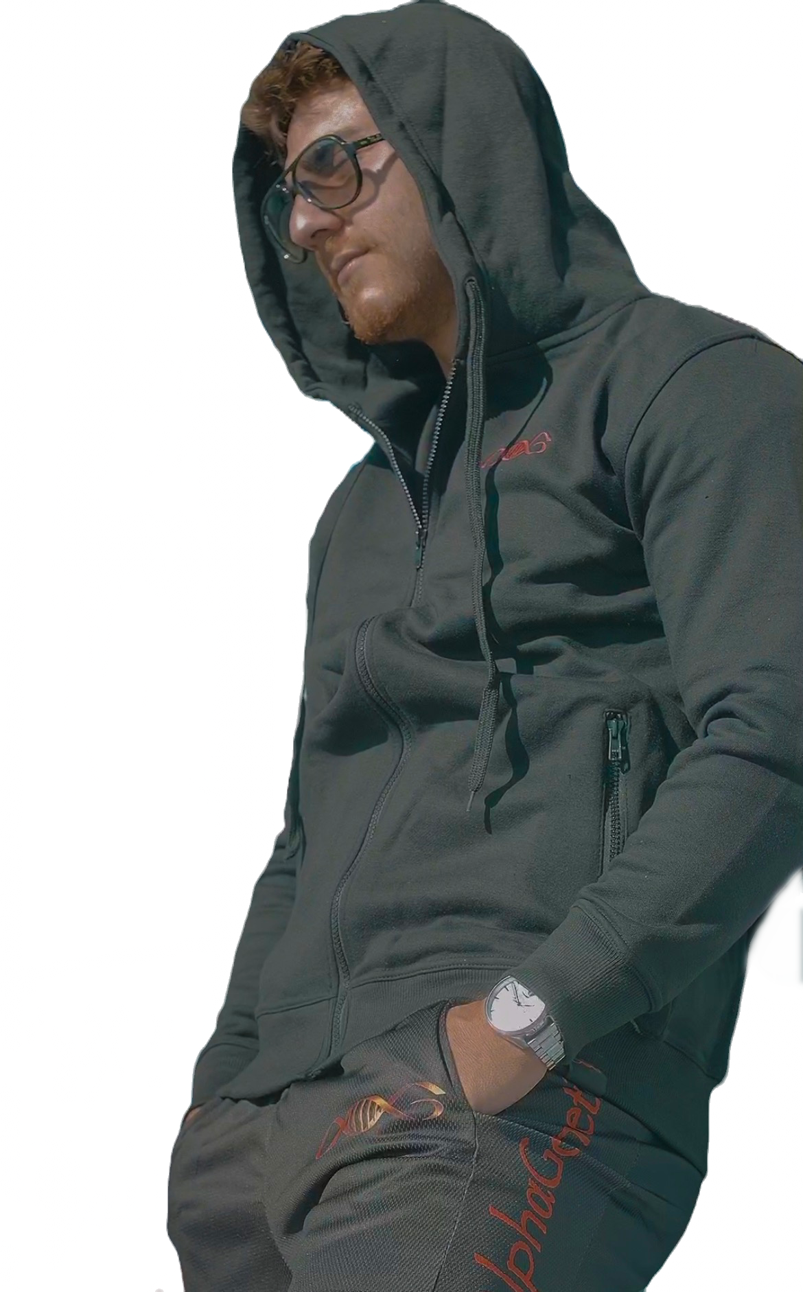 AlphaGenetics essential Zip Hoodie Black  limited edition