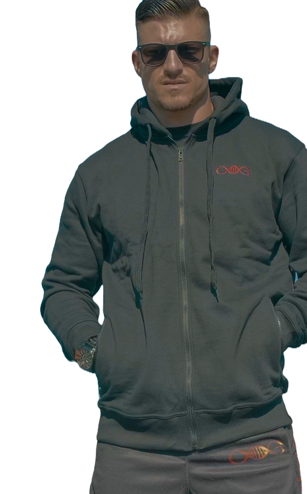 AlphaGenetics essential Zip Hoodie Black  limited edition