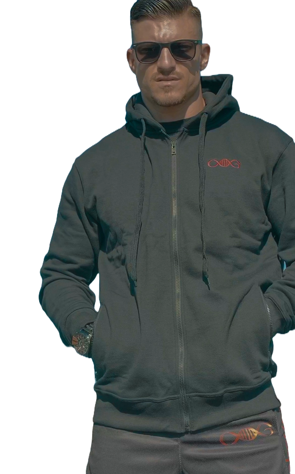AlphaGenetics essential Zip Hoodie Black  limited edition