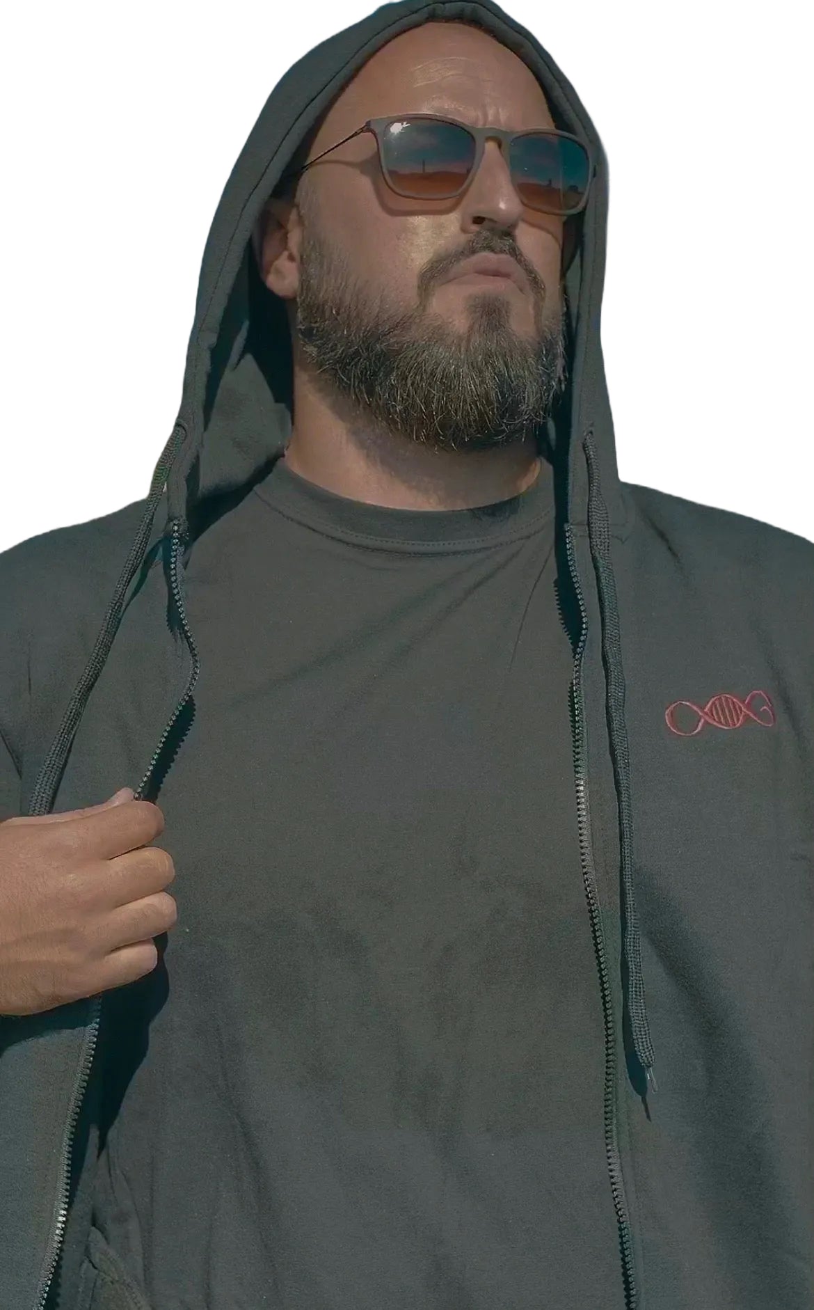 AlphaGenetics essential Zip Hoodie Black  limited edition