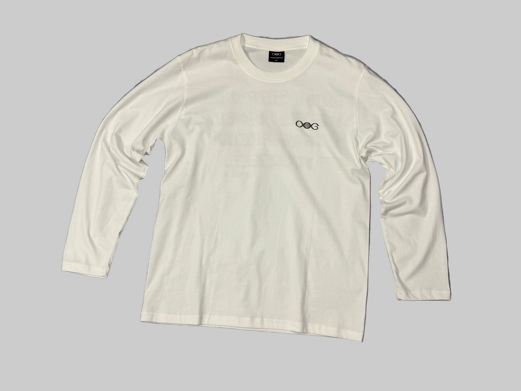 Longsleeve Proudly in Weiss von AlphaGenetics