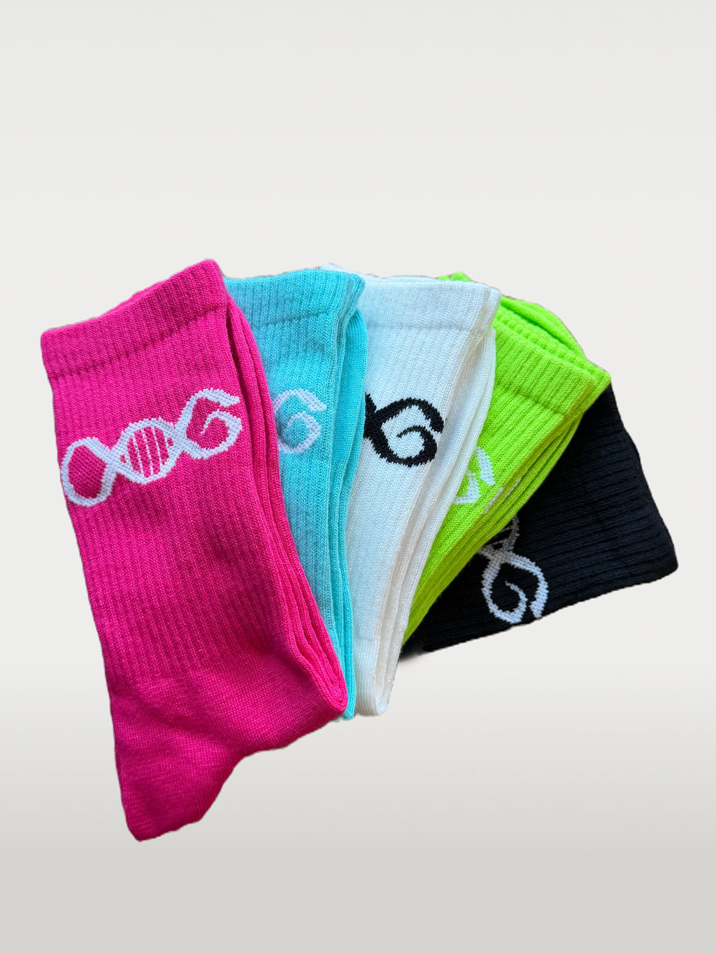 3er Set AlphaGenetics Crew Socken TERRA